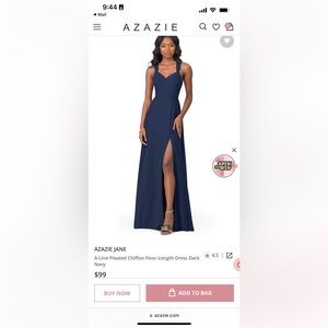 Azazie bridesmaids dress worn once